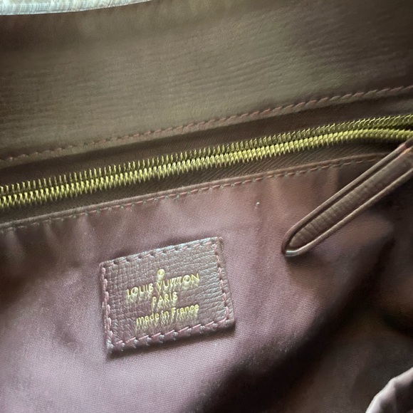 Authentic RARE Vintage Louis Vuitton purse leather trim gold pink/white bucket - Picture 13 of 15